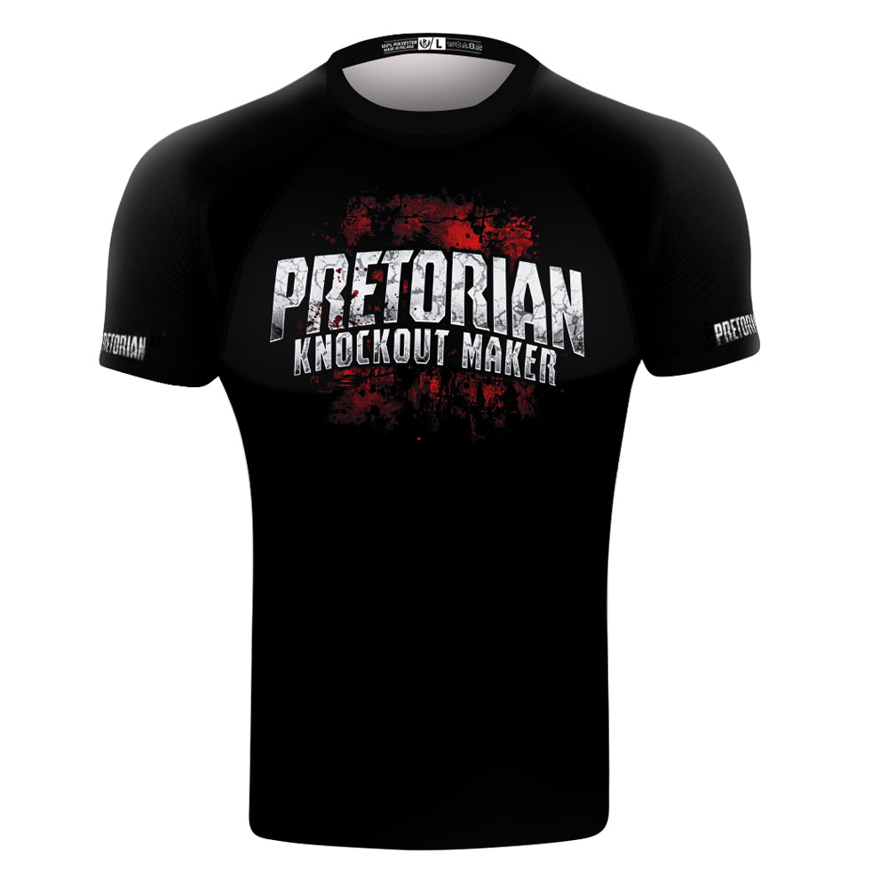 Pretorian Short Sleeve Rashguard – Black