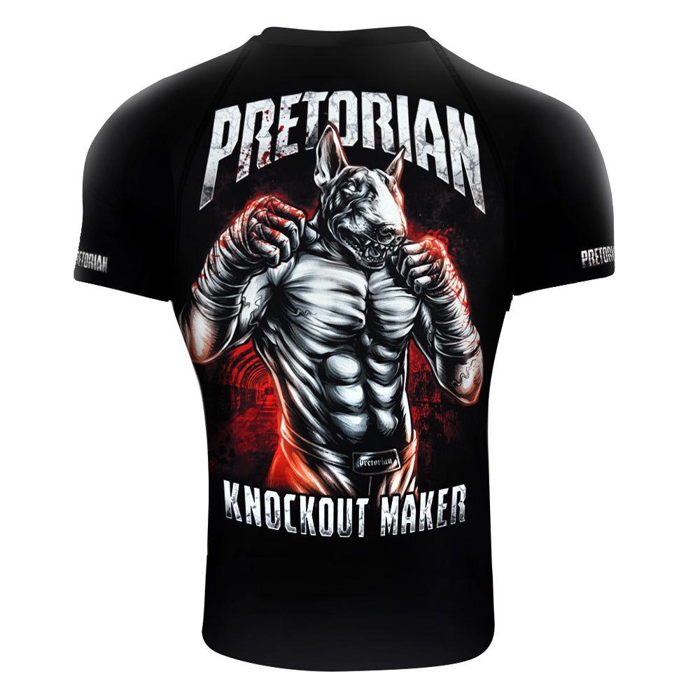 Pretorian Short Sleeve Rashguard – Black