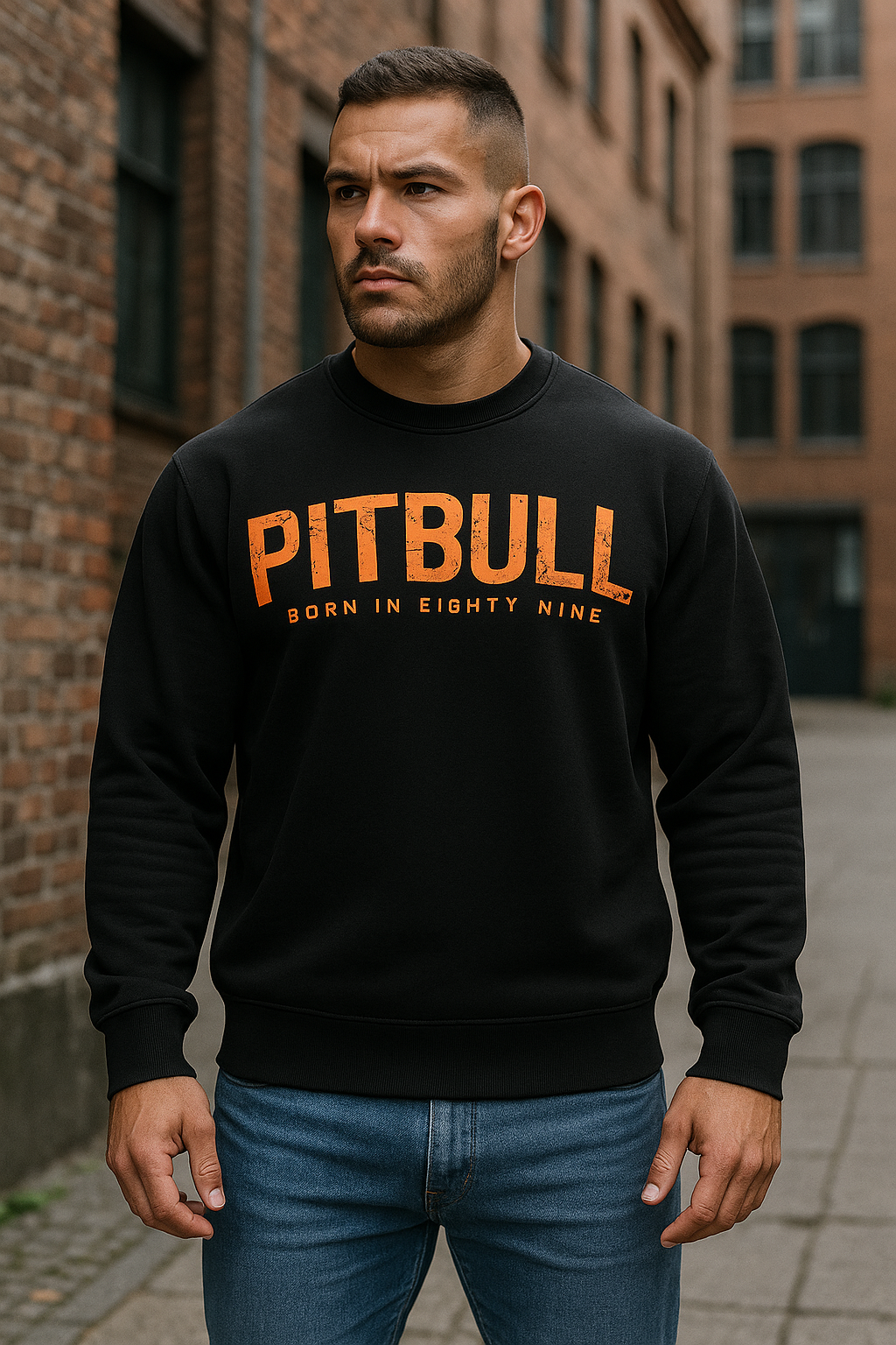 PIT BULL WEST COAST – Men’s Sweatshirt BLACKY 🖤