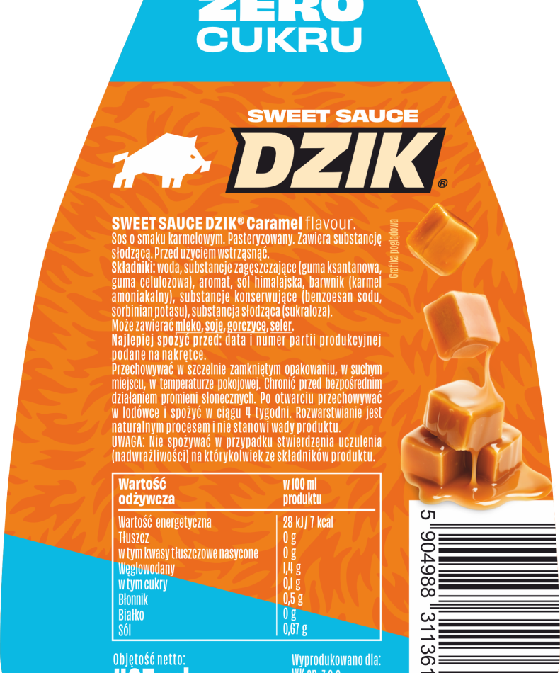 🍮✨ WK DZIK Sweet Sauce – Caramel Flavour 425 ml
