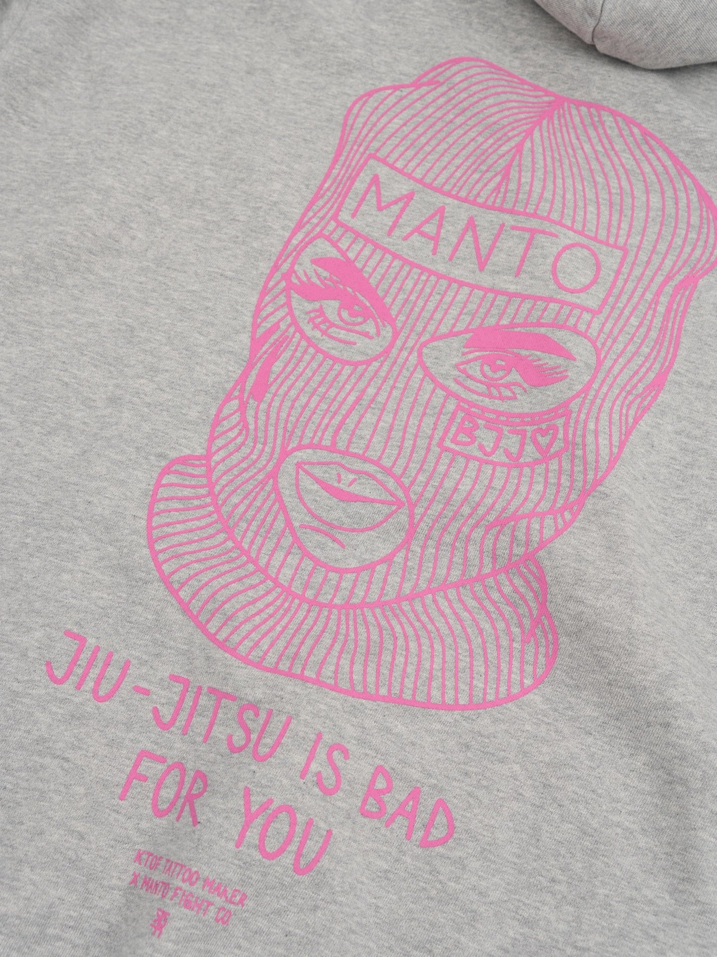 MANTO x KTOF BALACLAVA Oversize Hoodie in Heather Gray