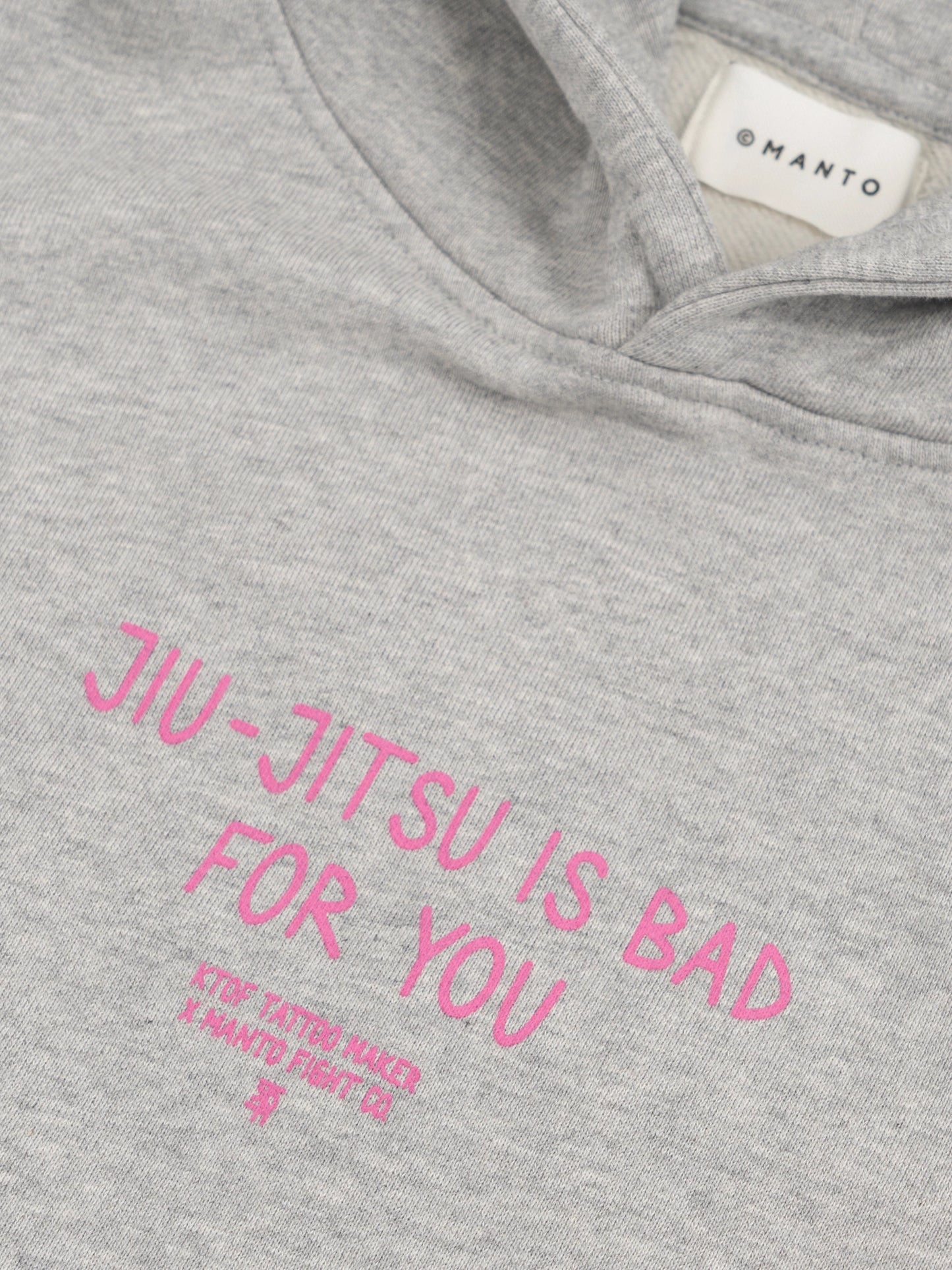 MANTO x KTOF BALACLAVA Oversize Hoodie in Heather Gray