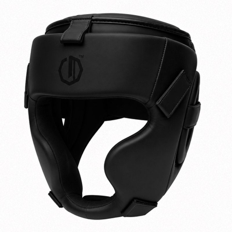🥊🛡️ Legion Octagon Guardox Sparring Headguard with Face Mask – Dark Black