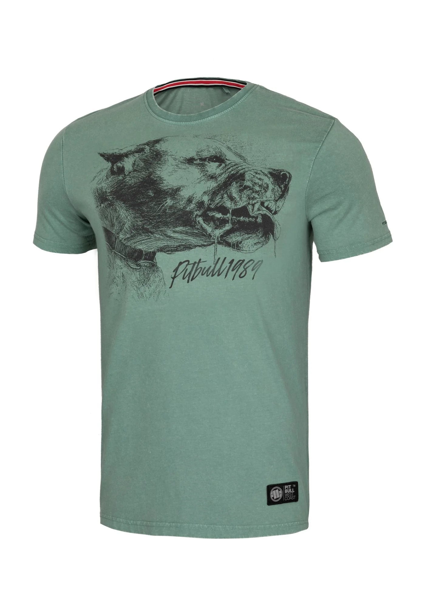PIT BULL WEST COAST – Denim Washed Shlimock T-Shirt