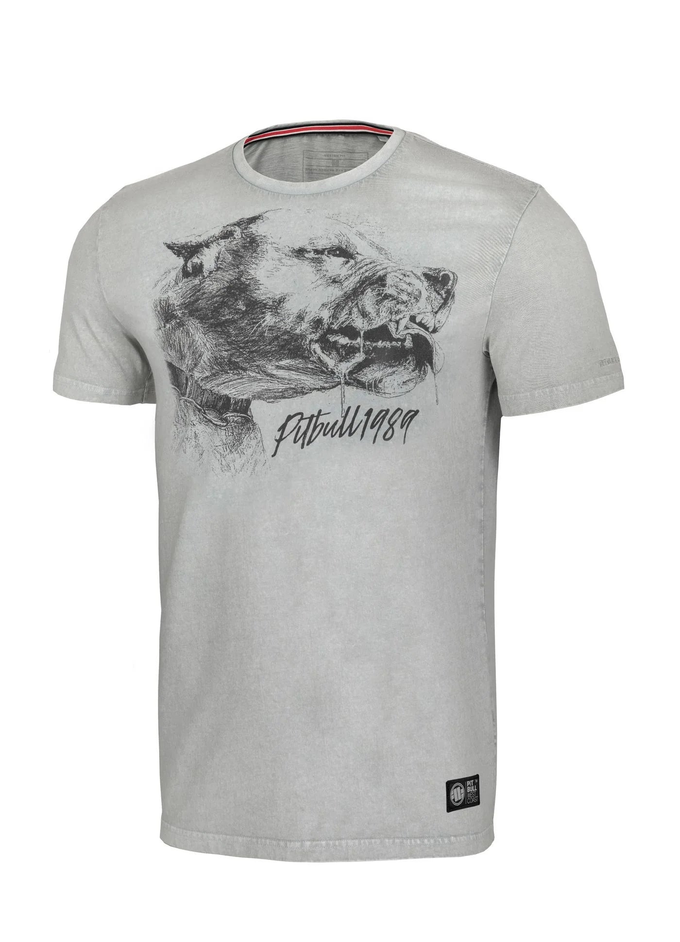 PIT BULL WEST COAST – Denim Washed Shlimock T-Shirt