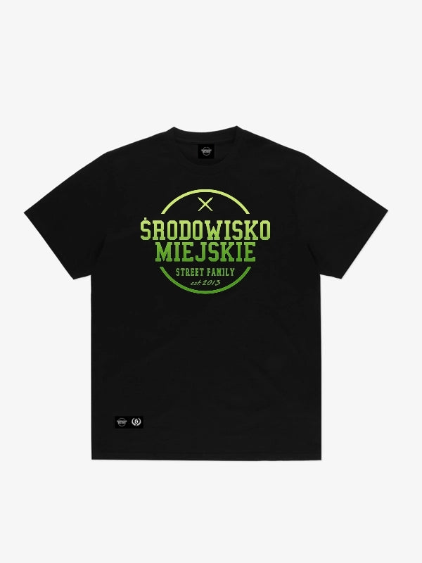 Theme 2.0 T-shirt – Black / Mint Green | Środowisko Miejskie
