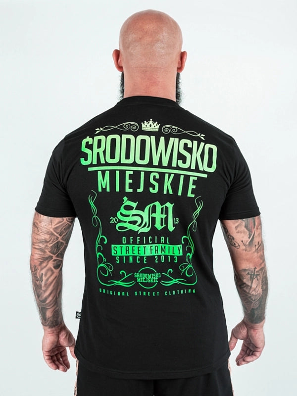 Theme 2.0 T-shirt – Black / Mint Green | Środowisko Miejskie