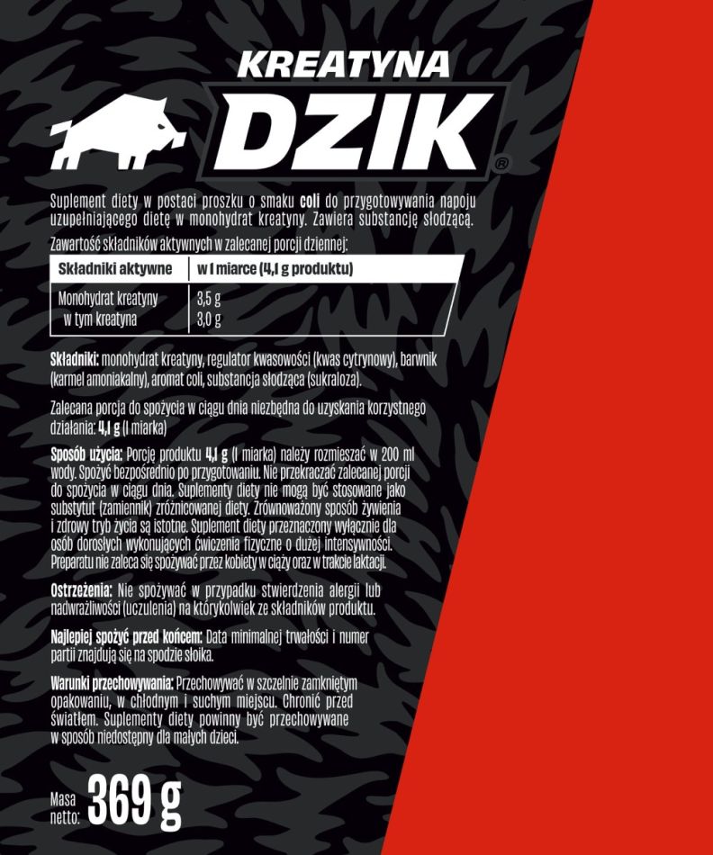 DZIK Creatine Cola 🥤💪🔥