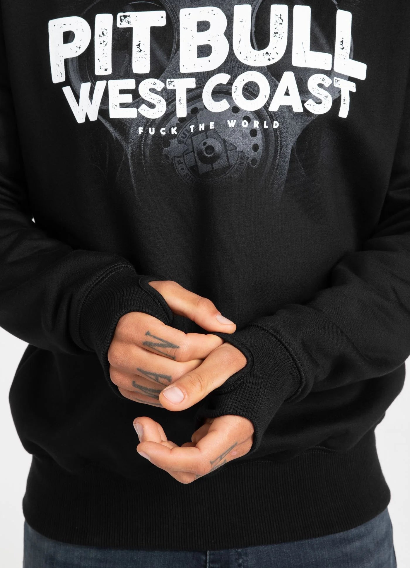 PIT BULL WEST COAST – Fk The World 18 Sweatshirt**