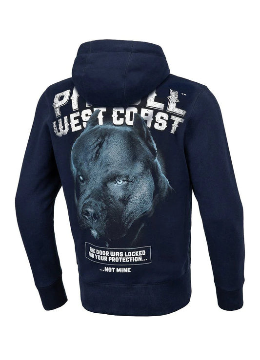 PIT BULL WEST COAST – Black Dog Hoodie Dark Navy