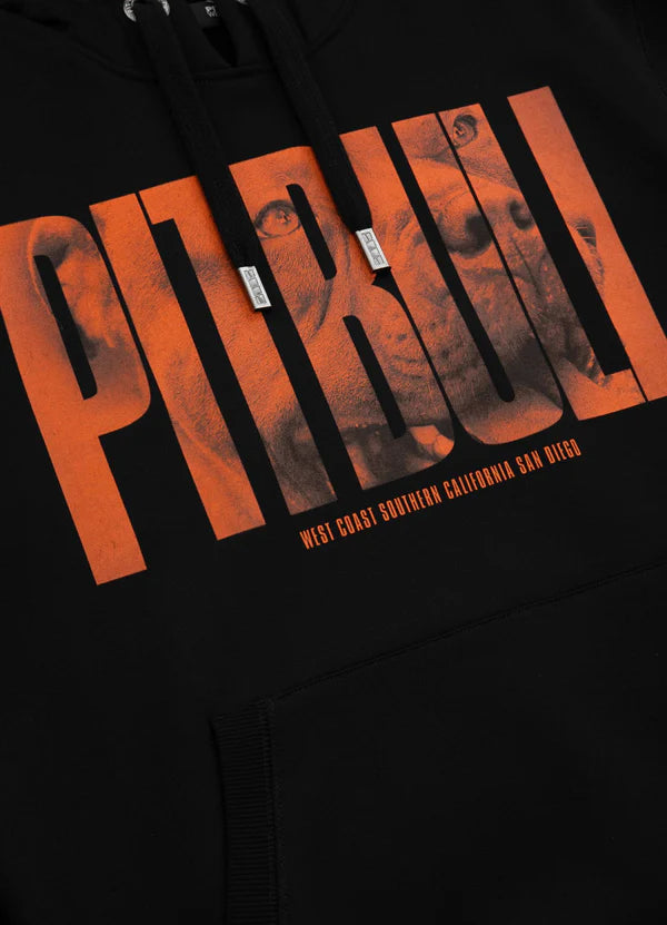 Pit Bull Men’s Hoodie – Orange Dog