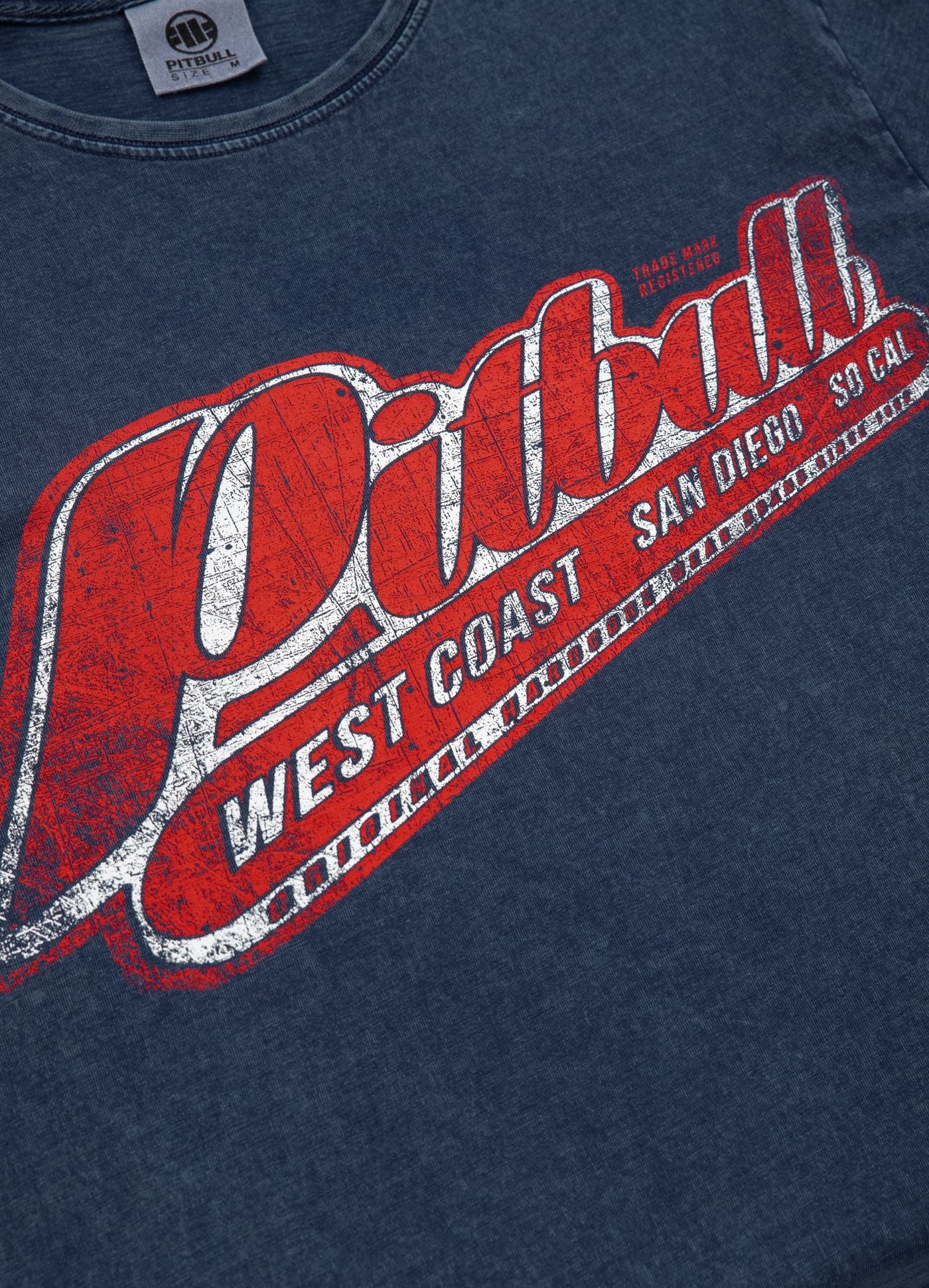 Pit Bull West Coast โ T-Shirt RED BRAND DARK NAVY