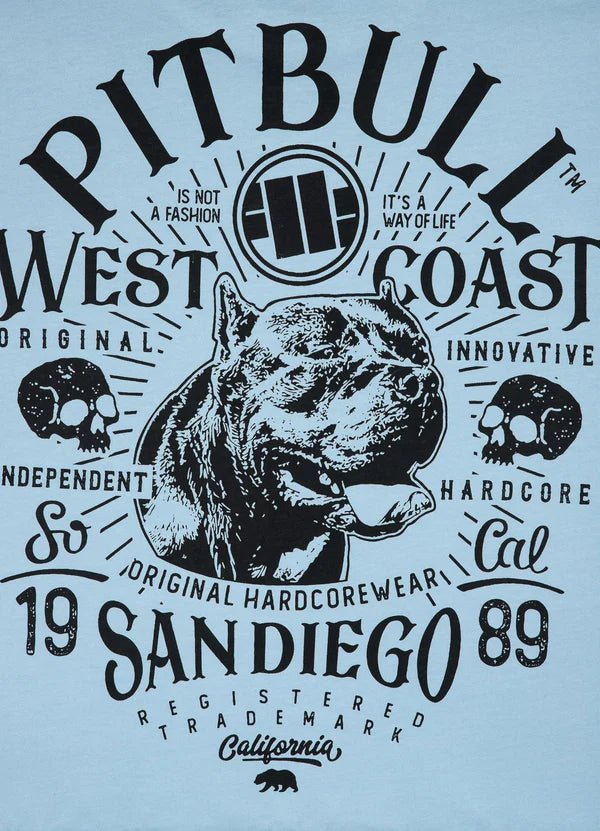 Pit Bull West Coast presents: T-shirt San Diego 89 Light Blue