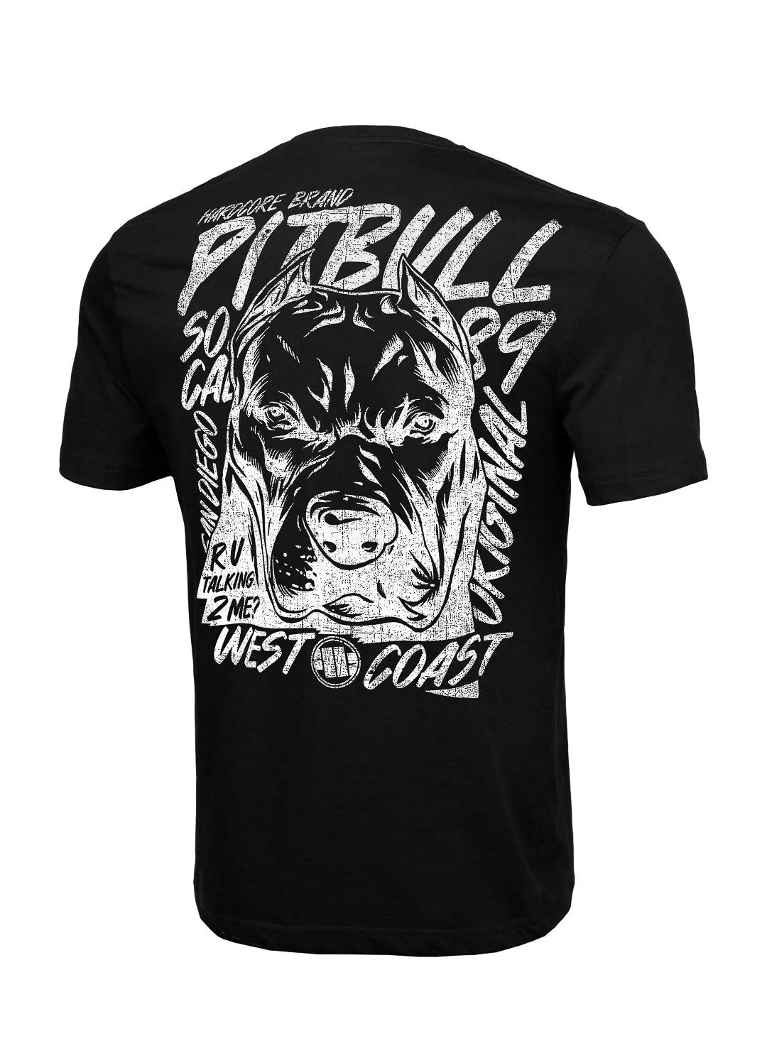 Pit Bull West Coast presents: T-shirt Grey Dog Black