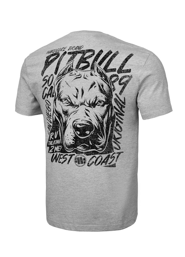 Pit Bull West Coast presents: T-shirt Grey Dog Grey