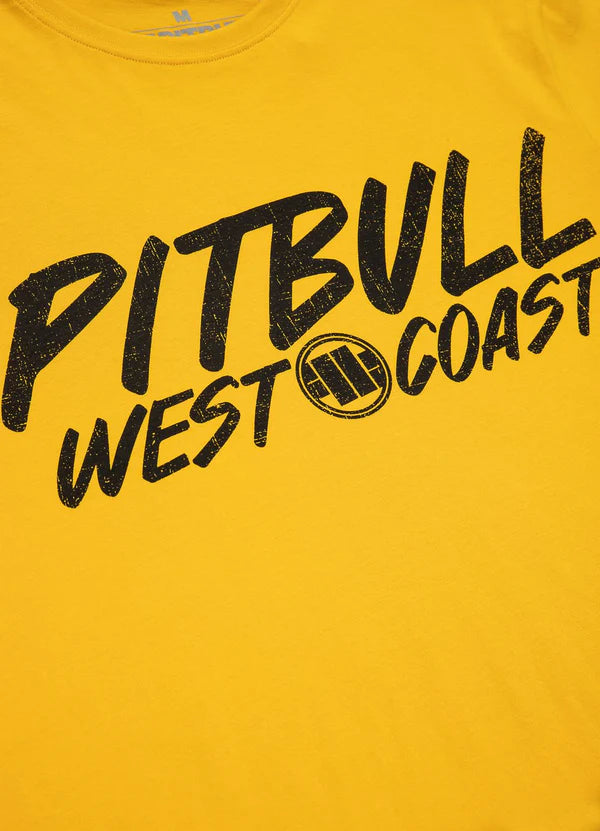 Pit Bull West Coast presents: T-shirt Grey Dog Yellow