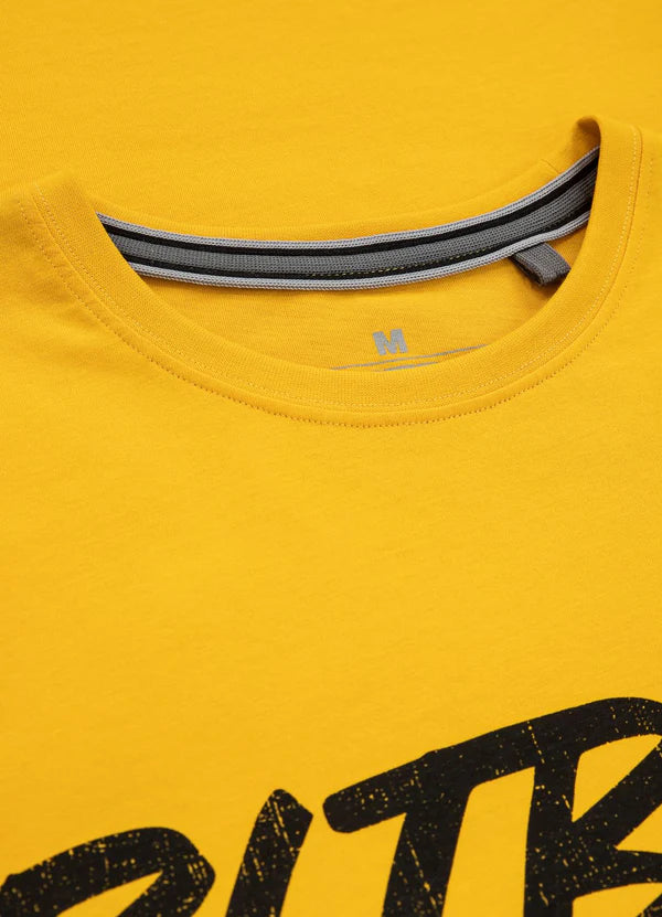 Pit Bull West Coast presents: T-shirt Grey Dog Yellow