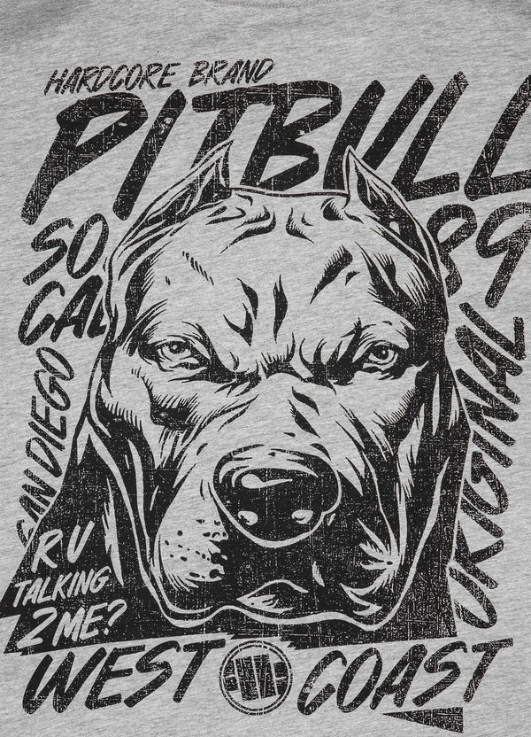 Pit Bull West Coast presents: T-shirt Grey Dog Grey