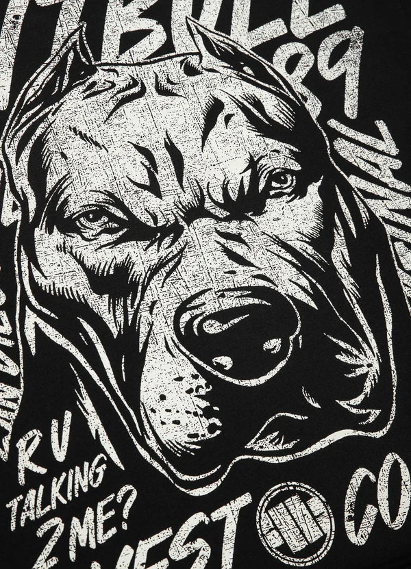 Pit Bull West Coast presents: T-shirt Grey Dog Black