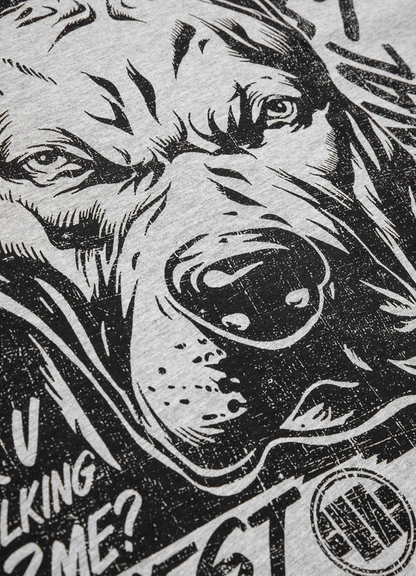 Pit Bull West Coast presents: T-shirt Grey Dog Grey