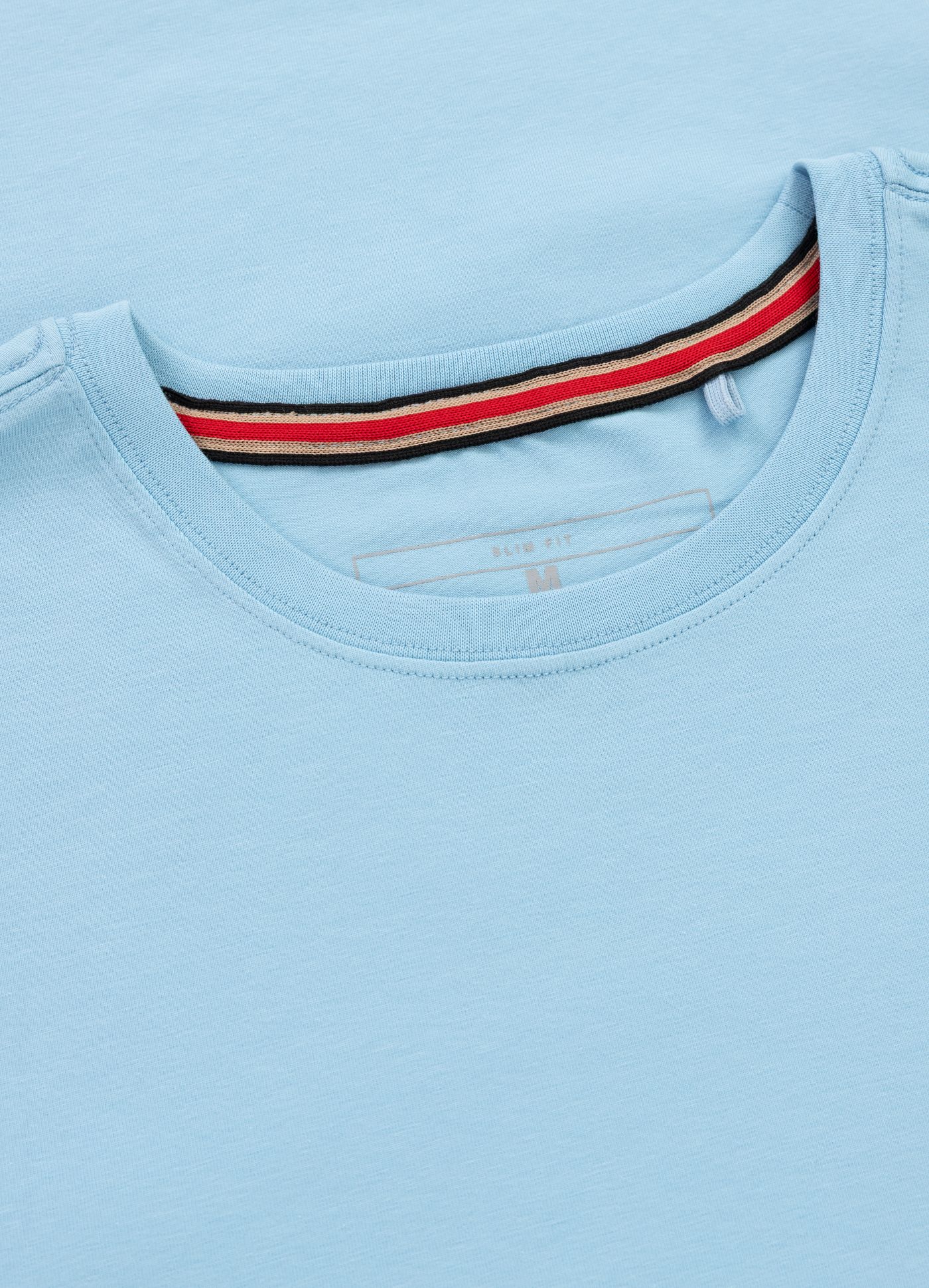 MINIMAL Light Blue Slim Fit T-Shirt by PITBULL WEST COAST