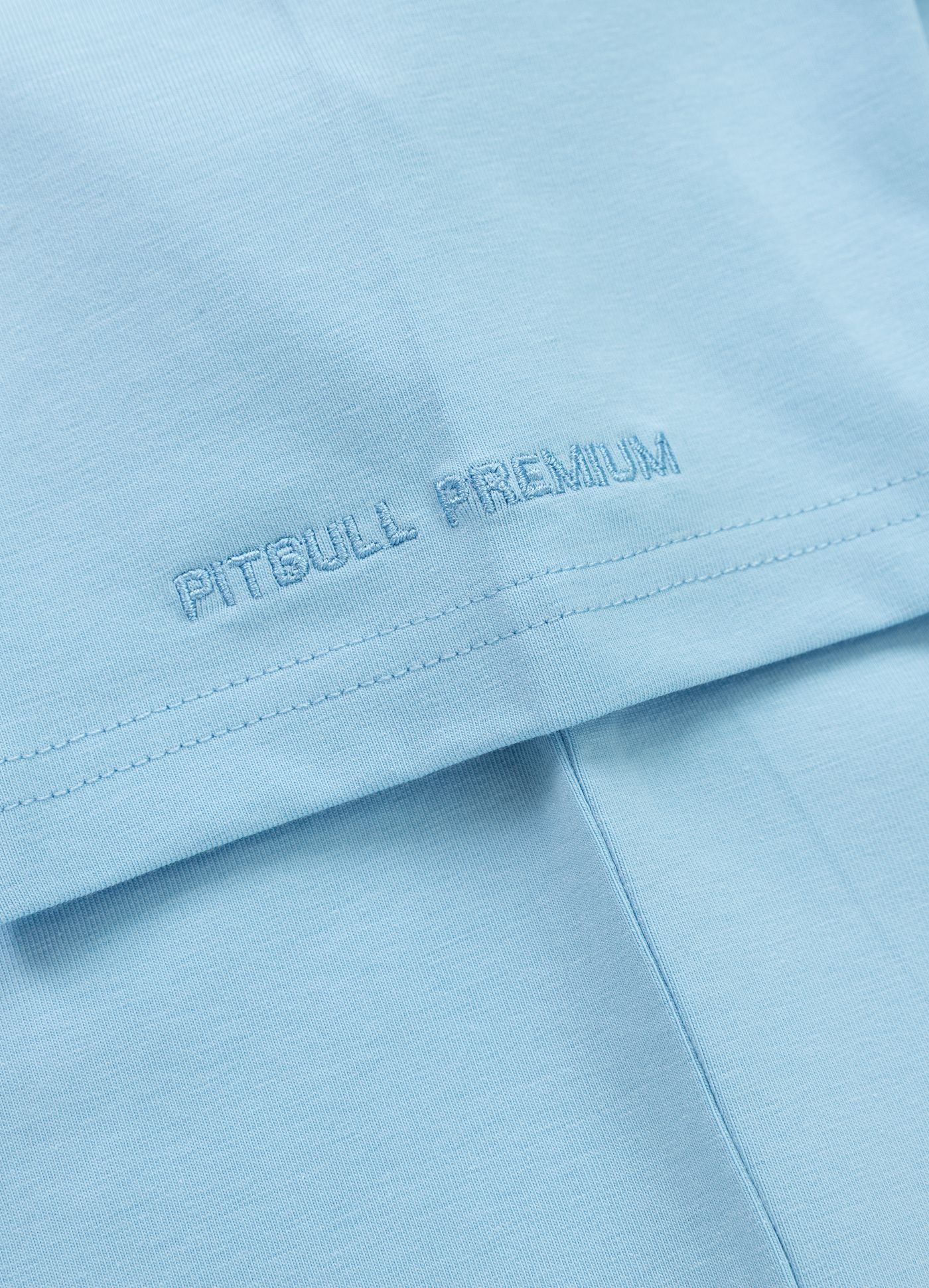 MINIMAL Light Blue Slim Fit T-Shirt by PITBULL WEST COAST