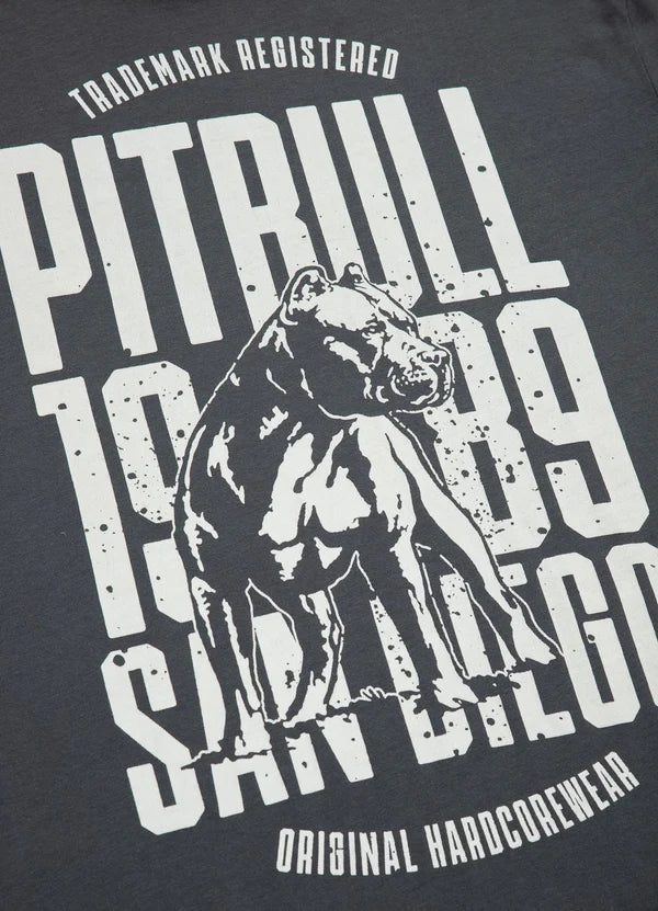 Pit Bull West Coast presents: T-shirt San Diego Dog Graphite