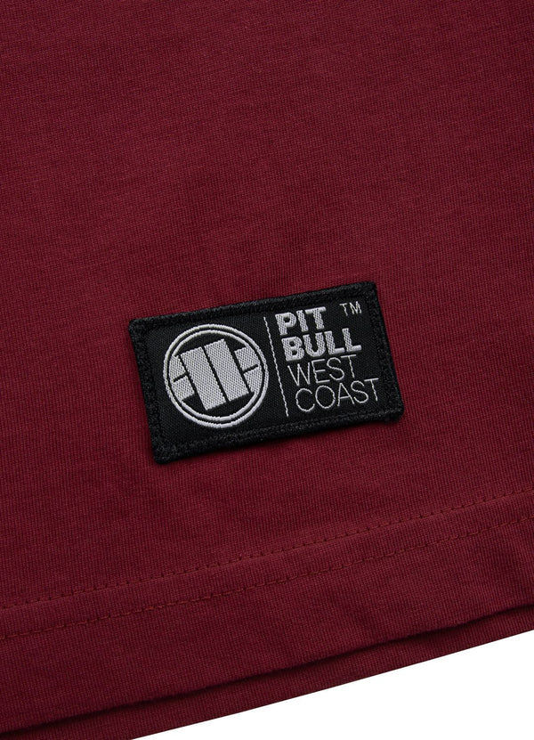 Pit Bull West Coast presents: T-shirt Small Logo 170 Burgundy