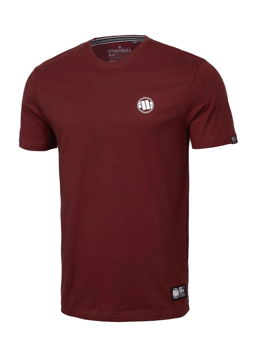 Pit Bull West Coast presents: T-shirt Small Logo 170 Burgundy