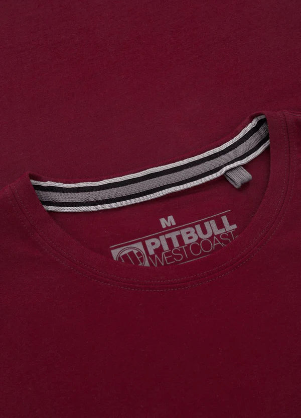 Pit Bull West Coast presents: T-shirt Small Logo 170 Burgundy