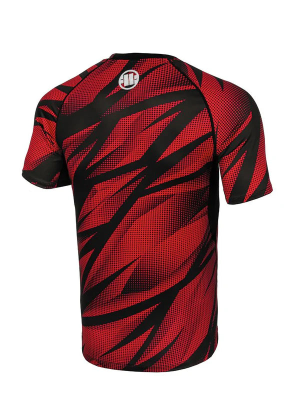PIT BULL WEST COAST Rashguard – Dot Camo II Red
