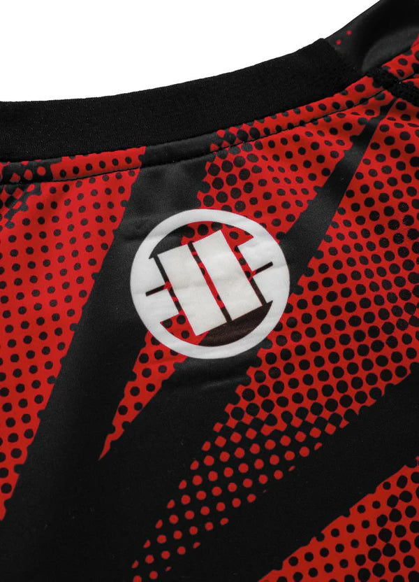 PIT BULL WEST COAST Rashguard – Dot Camo II Red