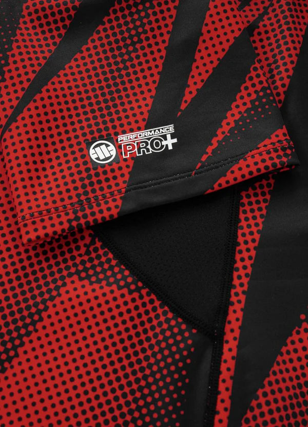 PIT BULL WEST COAST Rashguard – Dot Camo II Red