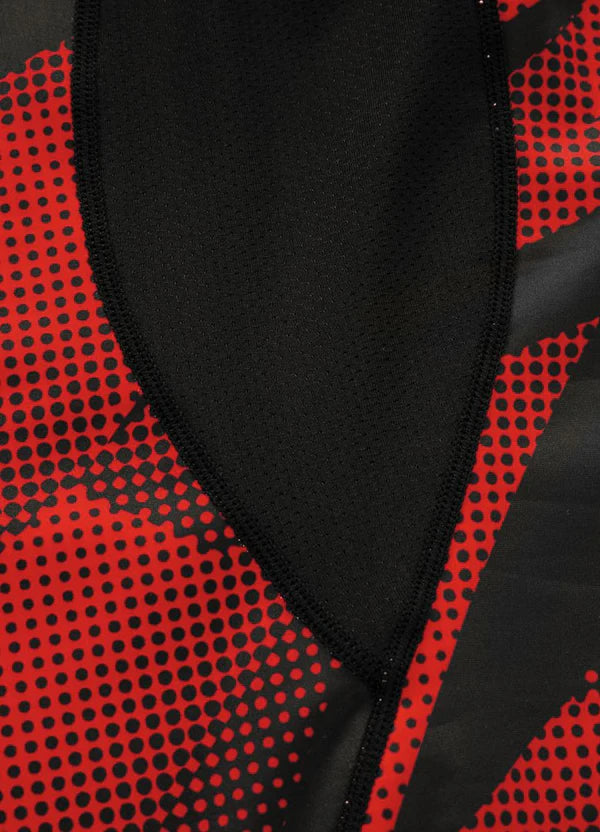 PIT BULL WEST COAST Rashguard – Dot Camo II Red