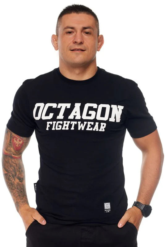 The OCTAGON brand presents: T-shirt FW Straight black/white