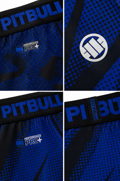 Pitbull West Coast Compression Shorts DOT CAMO 2 🩳🔥 Blue