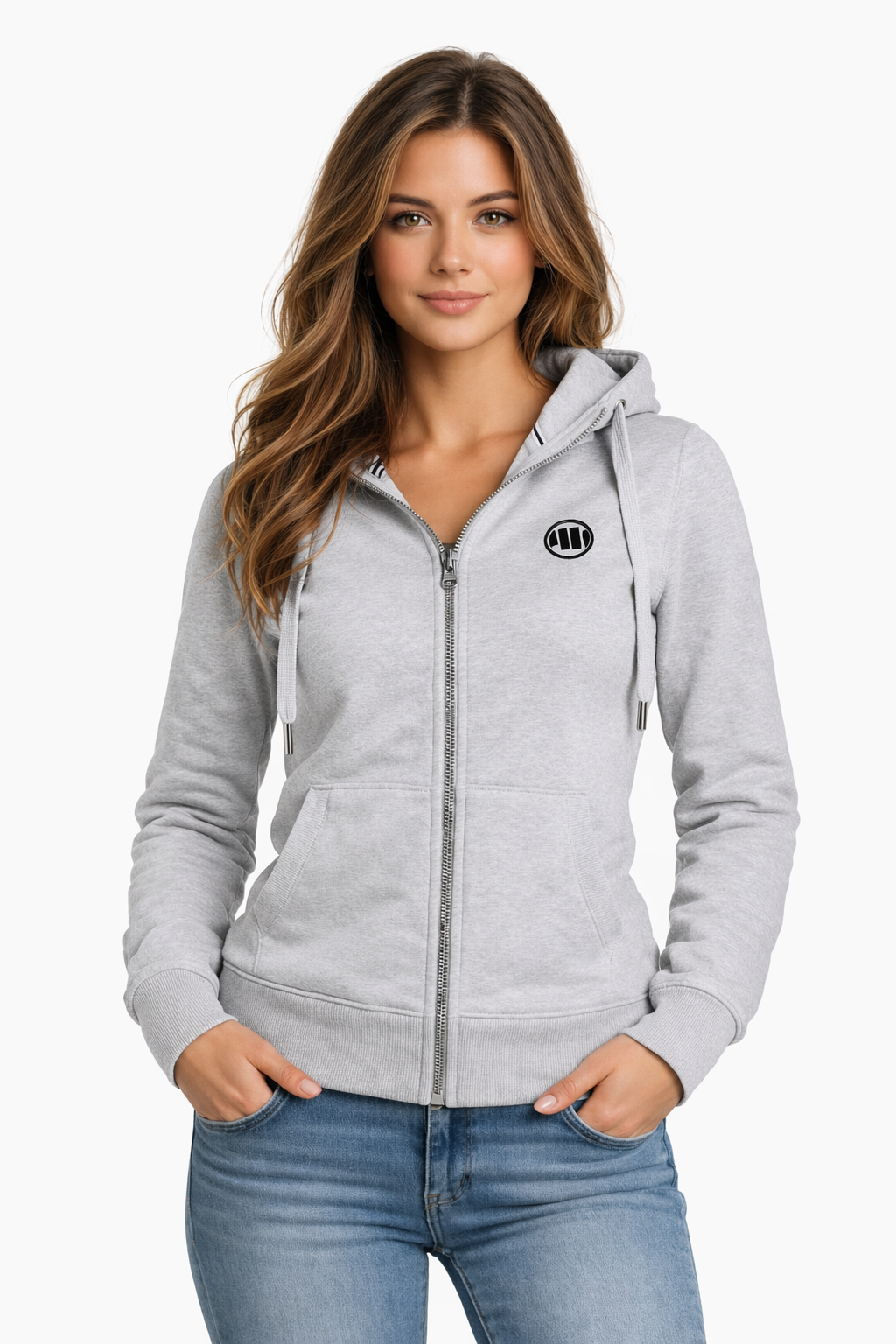 Pitbull West Coast Women’s Zip Hoodie SMALL LOGO 🔥