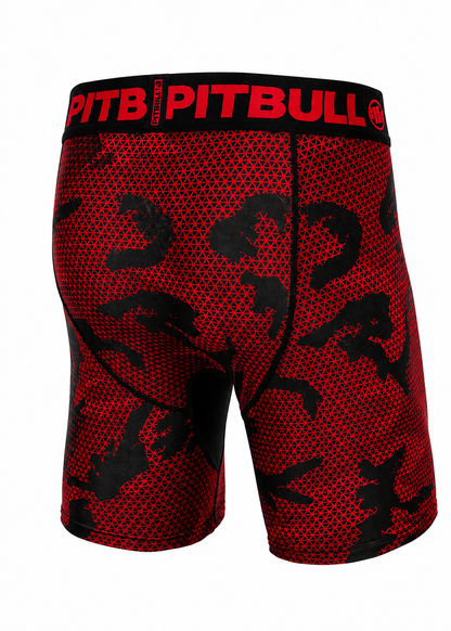 Pitbull West Coast Compression Shorts DOT CAMO 2 🩳🔥 Red