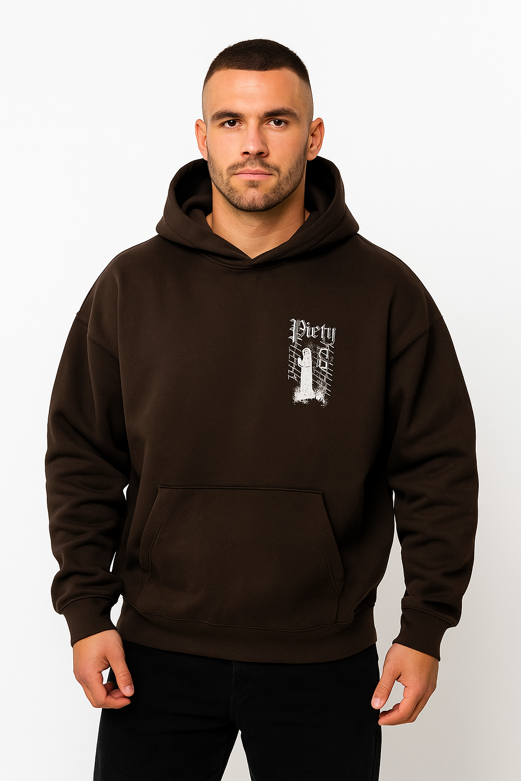 PROSTO – Hoodie Shadow Washed Black 🖤⚡