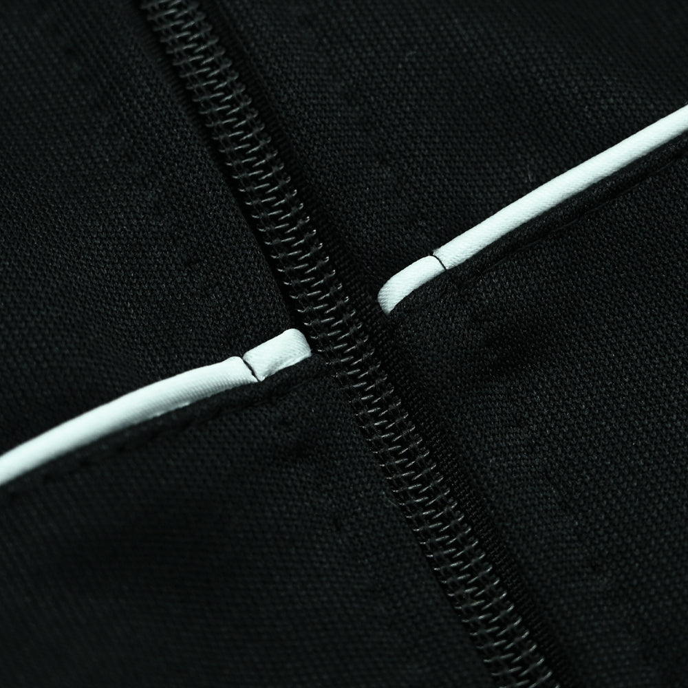 Pretorian "Line" Zip-Up Sweatshirt – Black