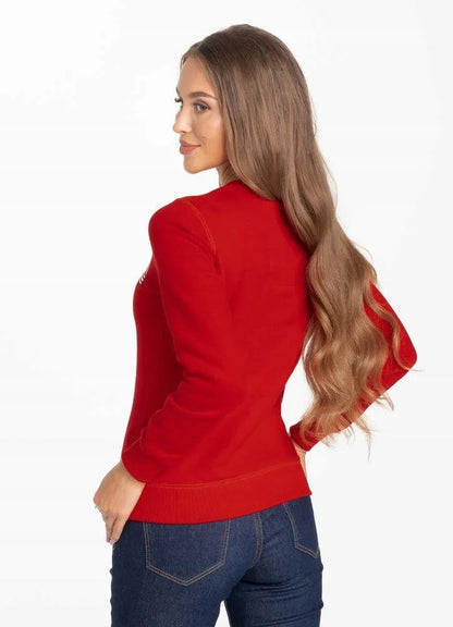 🤍 PIT BULL WEST COAST Women’s Crewneck Boxing 21 – Red