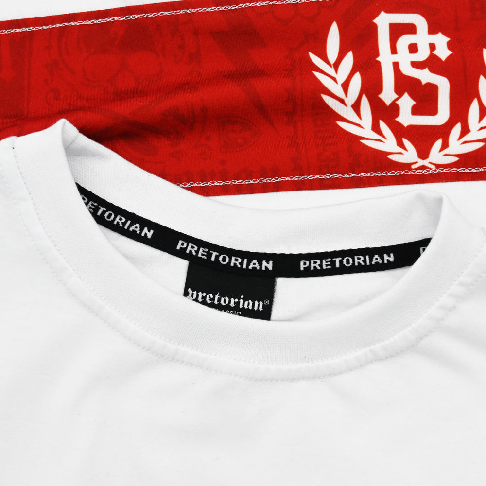 Pretorian T-Shirt “Troublemakers Panel” (White/Red) 🤍🔥