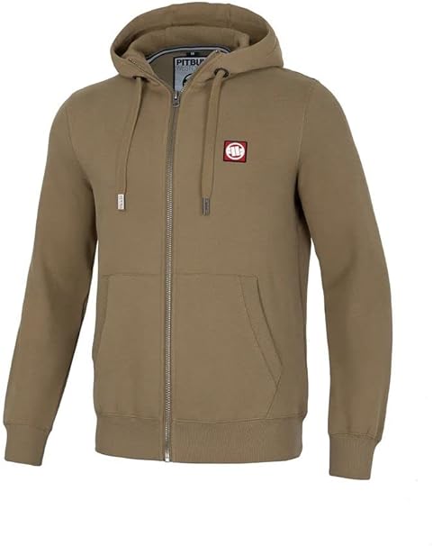 Pit Bull West Coast Hilltop Men’s Zip Hoodie Coyote Brown🔥🧥