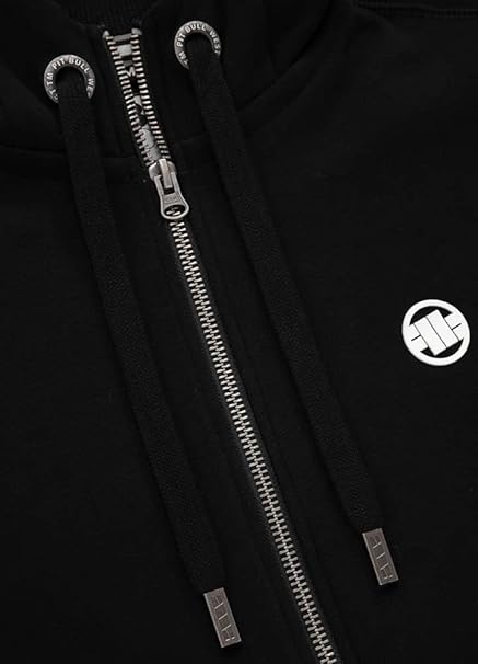 PITBULL – Men’s Zip Up Hoodie | Small Logo Black 🔥