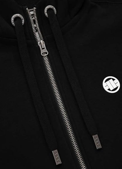 PITBULL – Men’s Zip Up Hoodie | Small Logo Black 🔥