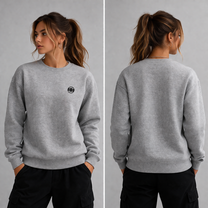 🔥PIT BULL WEST COAST Crewneck Small Logo Grey