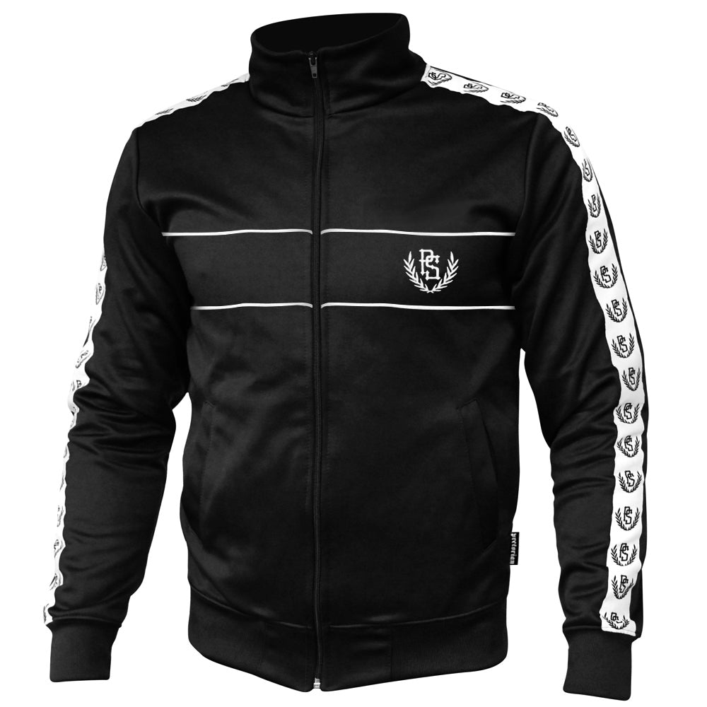 Pretorian "Line" Zip-Up Sweatshirt – Black