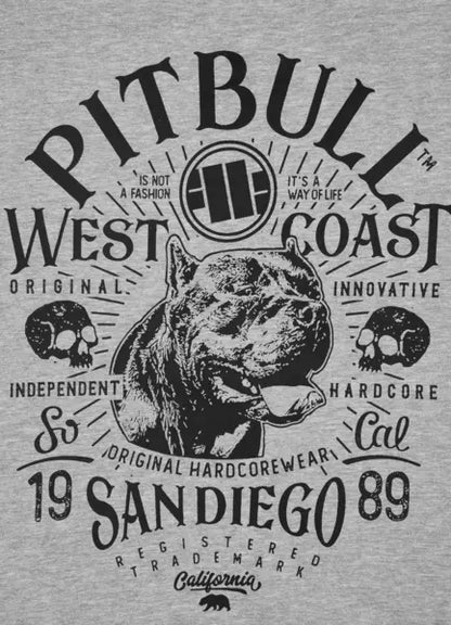 🖤 PIT BULL WEST COAST “San Diego 89” Hoodie Grey