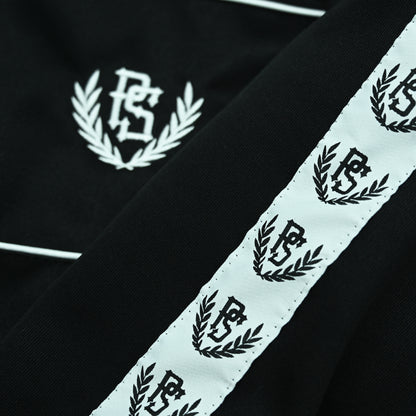 Pretorian "Line" Zip-Up Sweatshirt – Black