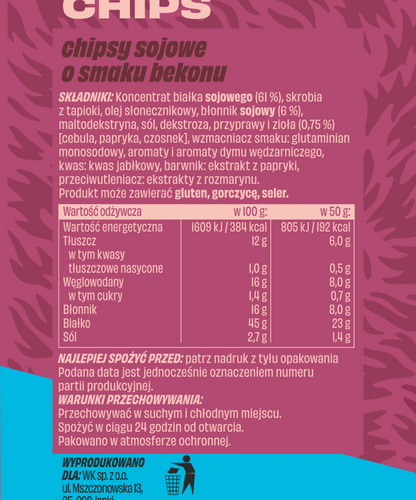 DZIK Soy Protein Chips – Bacon Flavour 🥓💪🔥